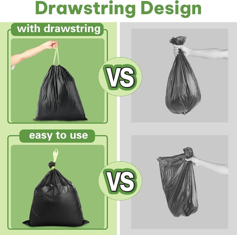 NMLLIFE 40 Portable Toilet Camping Toilet Bags, Biodegradable with Drawstring & Lemon Scent, Compostable for 5-8 Gallon Bucket Toilet Seat for Outdoor Camping Car Travel - Image 3